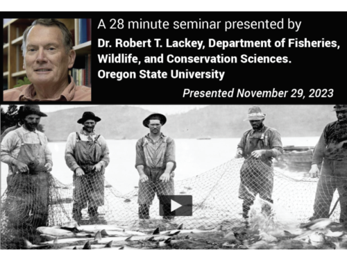 This 28 minute presentation is a must view for all of us that support our Northwest hatcheries & wild fish.
